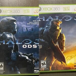 Halo Xbox 360 Bundle Tested Working Halo 3 & ODST CIB Complete Manuals